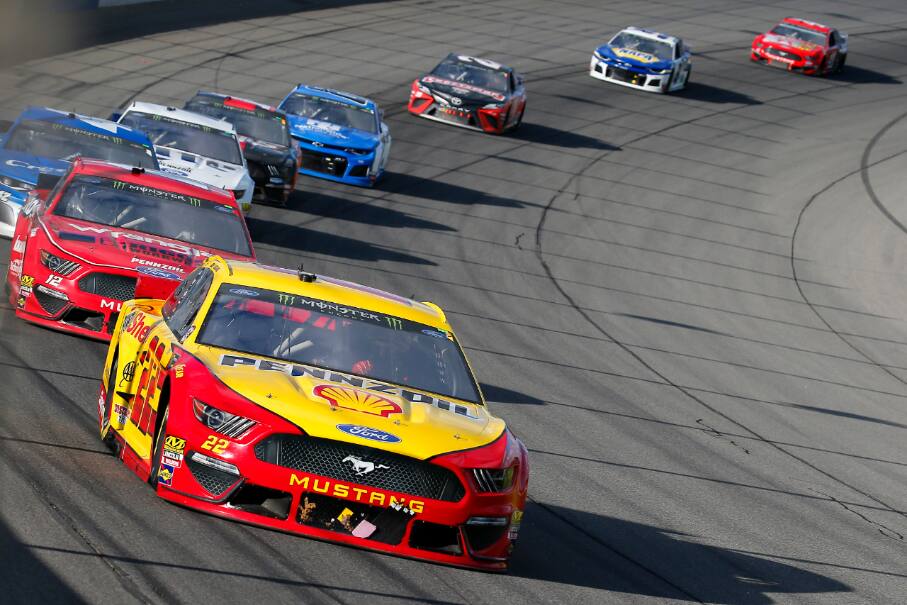 Logano’s pole position led eight Mustangs in the top 10 in qualifying. Logano’s pole position led eight Mustangs in the top 10 in qualifying.